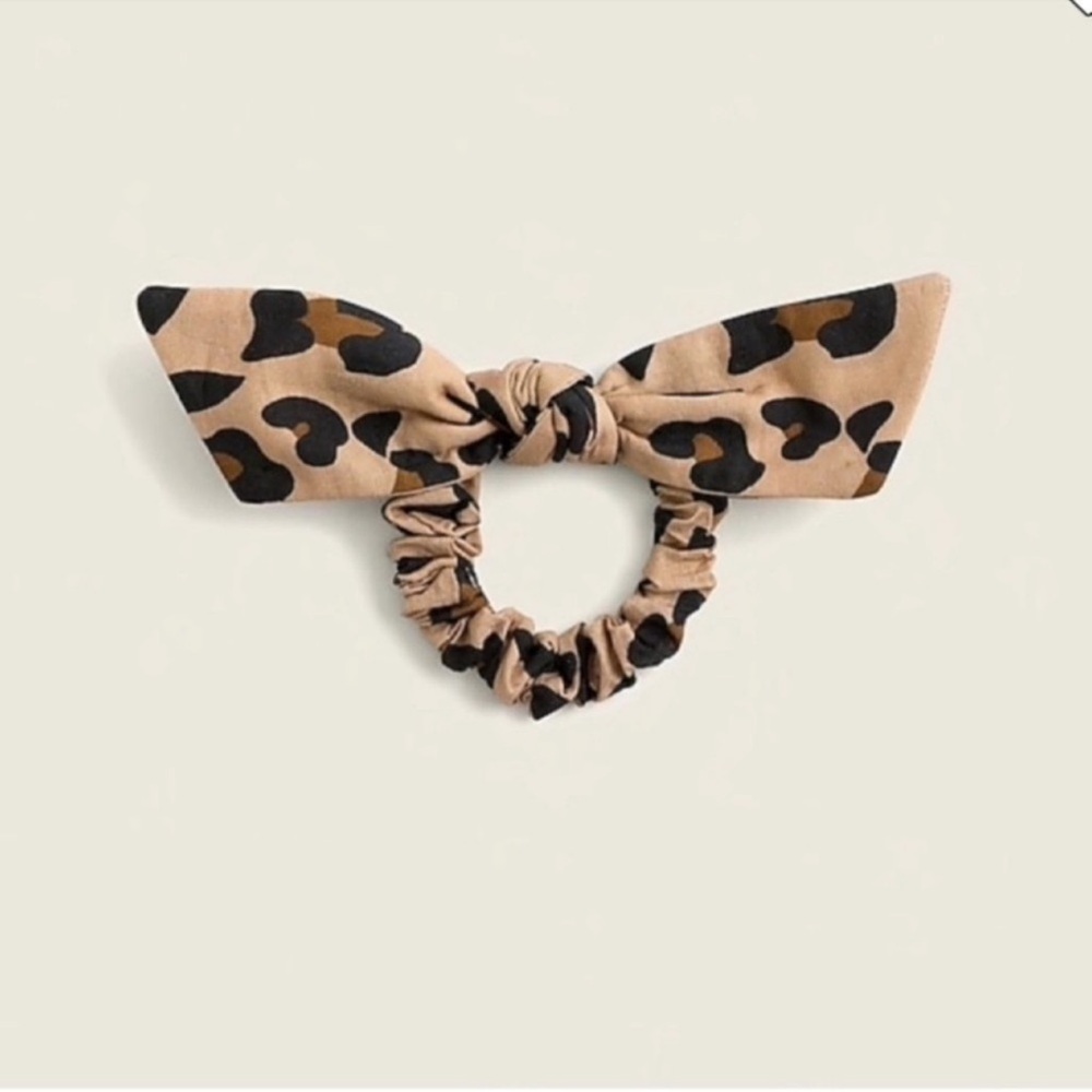J. Crew | Hair Tie | Knotted Hair Tie in Leopard